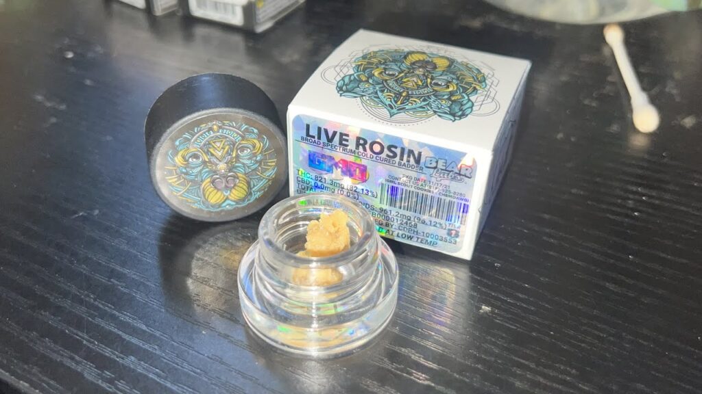 Bear Labs live resin concentrate in jar - premium cannabis extract 2025
